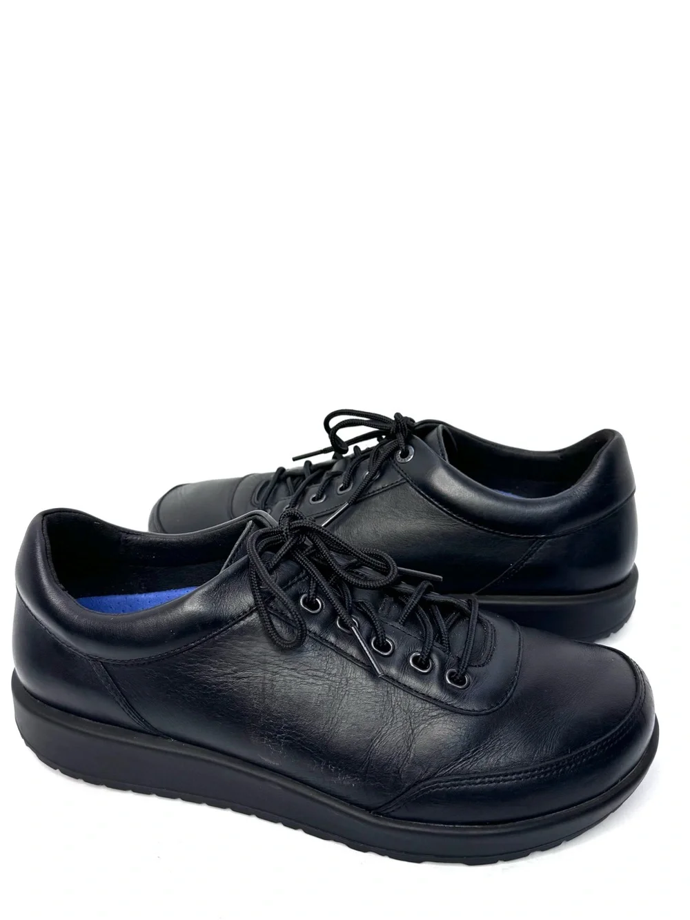 Birkenstock Highwood Lace Low Mens US 7 EU 40 Black Leather Comfort Shoes